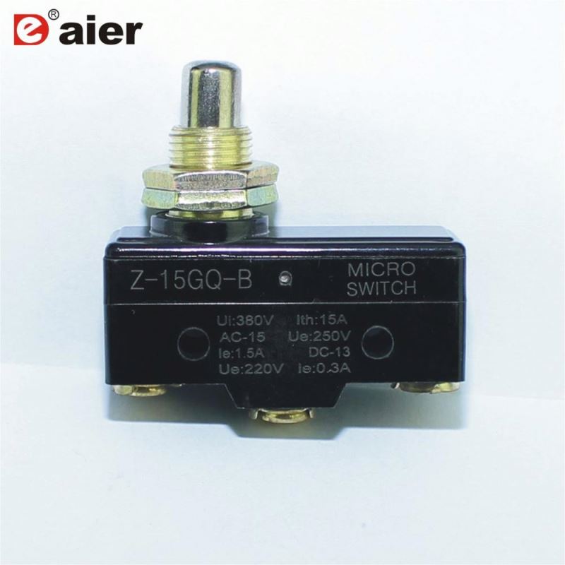 Push Button Coin Micro Switch with Screw Terminals Z-15GQ-B