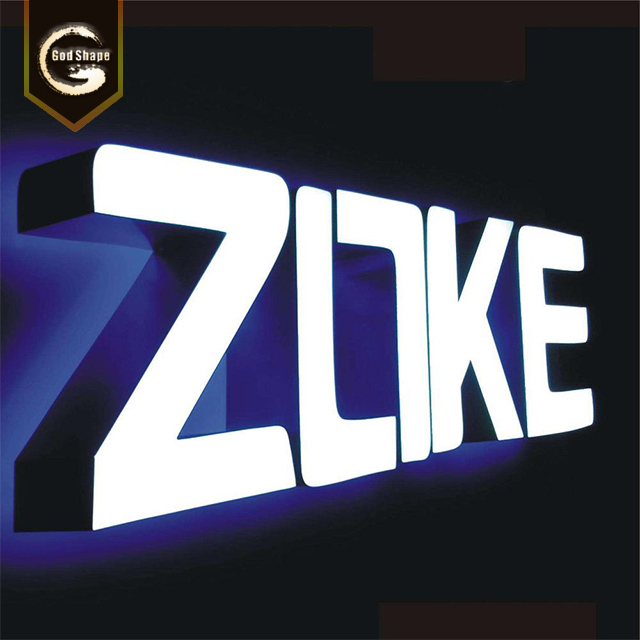 Front lit LED Illuminated 3d Emboss Channel Letter