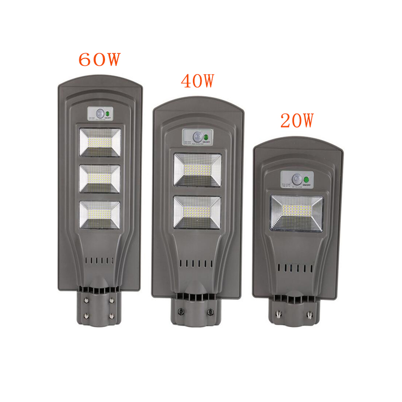 top quality outdoor solar led lights all in one solar ABS street light  20w
