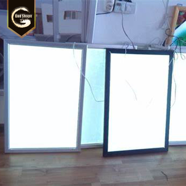Rectangle Wall Mounted Led Sign Aluminum Profile Square Light Box