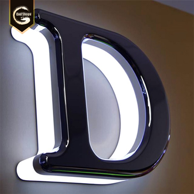 OEM Professional Customized Shop Name Design Board 3D Backlit Light Sign Led Letters