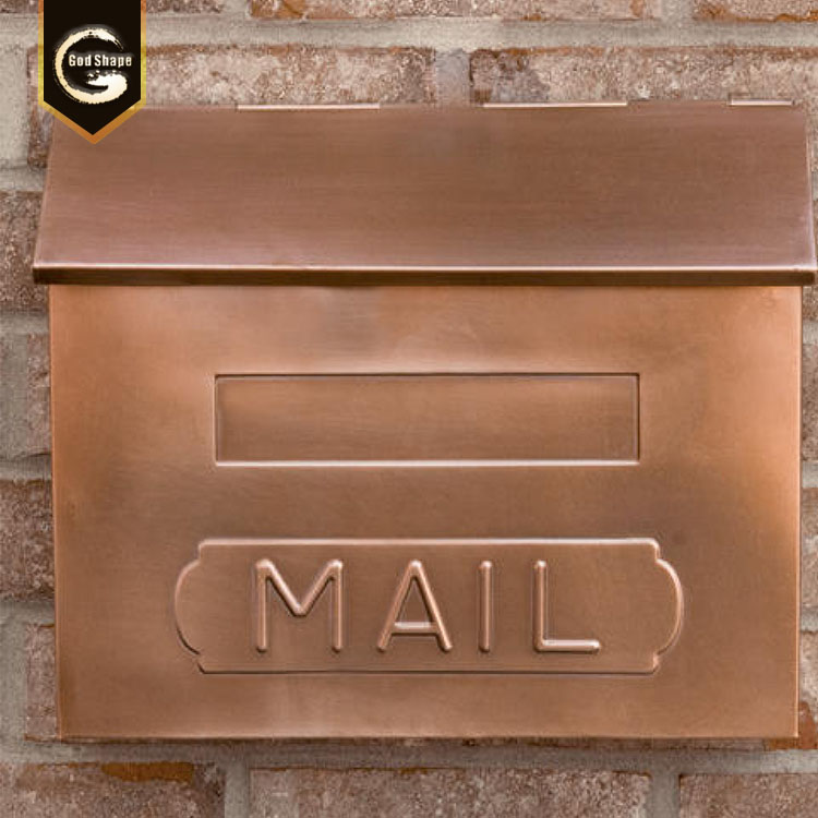 Anti Theft Apartment Metal Outdoor Wall Mounted Stainless Steel Waterproof Letterbox Post Mailbox Lock