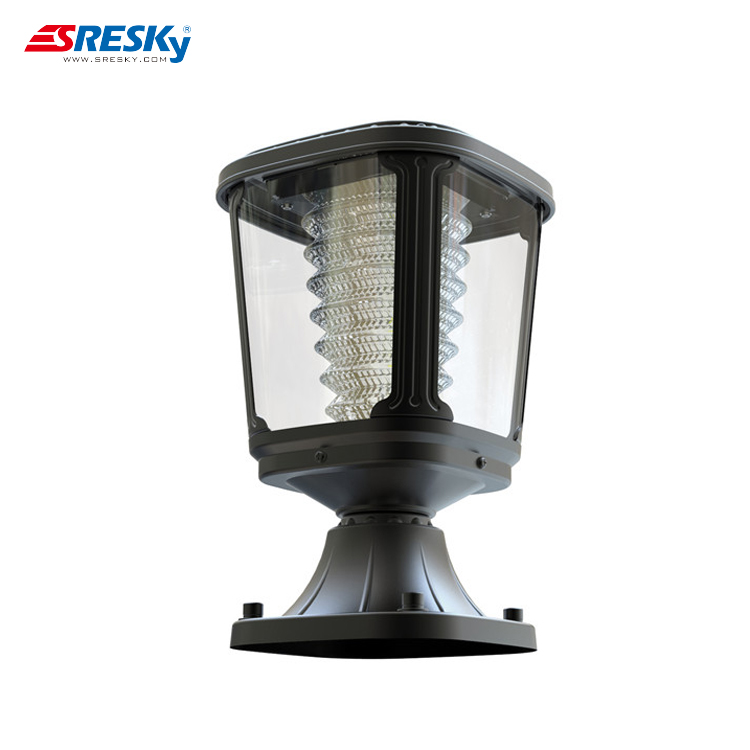New solar gate post pillar light for garden with great price