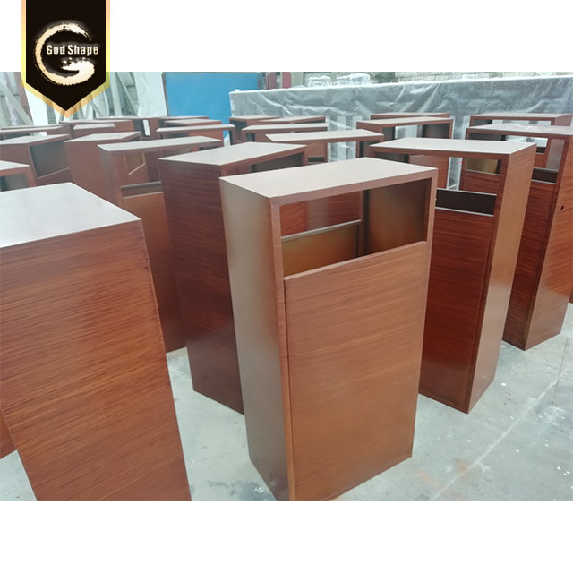 Factory Stainless Steel Simple Park Street Dual Trash Can Office Apartment Trash Can Garbage Waste Bins