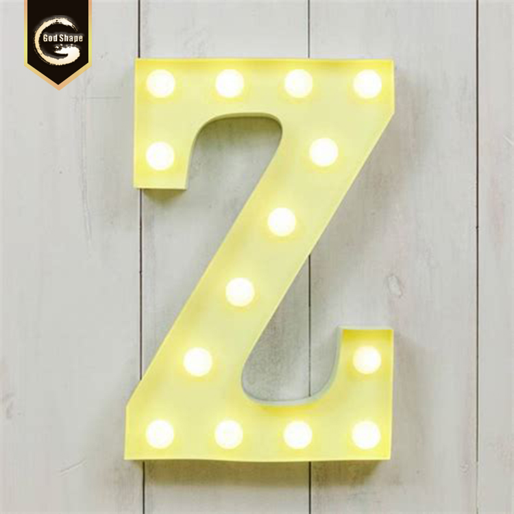 Factory Super Bright Custom Made Lighted LED Signs 3d Cut Acrylic Letters Sign With Light Bulb