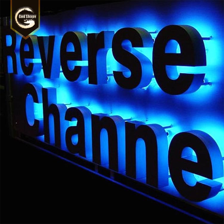 Epoxy resin channel letter sign led backlit l channel letter signs