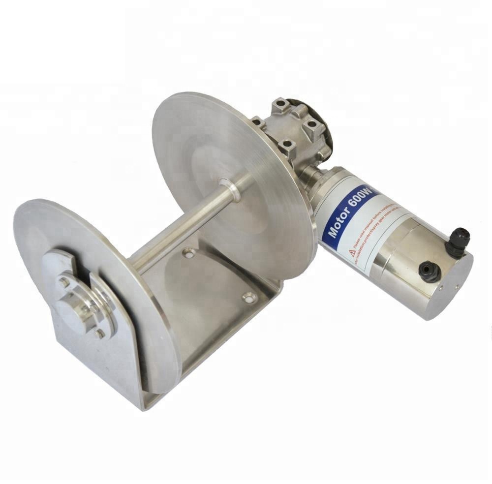 JVW-012S waterproof stainless steel mini 12v/24v electric drum anchor winch for boat yacht