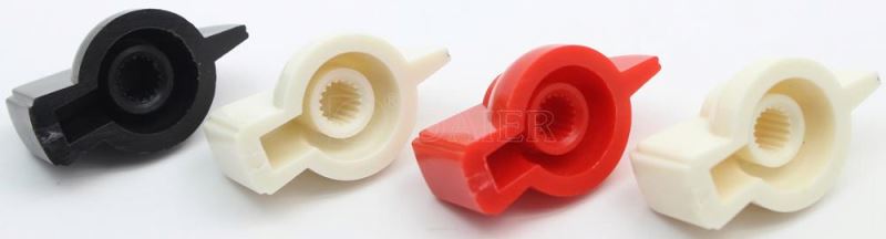 Cream Mini Amplifier Knobs Brass Insert Effects Pedal Knob Chicken Head Guitar Knob