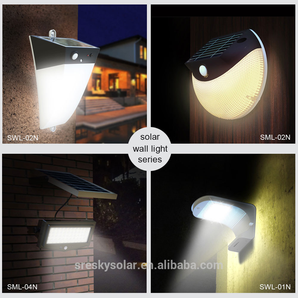 10w modern motion sensor solar security led home light