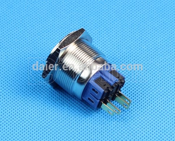 GQ25F-11 25mm SPDT 1NO+1NC push button switch, waterproof push button switch 220V