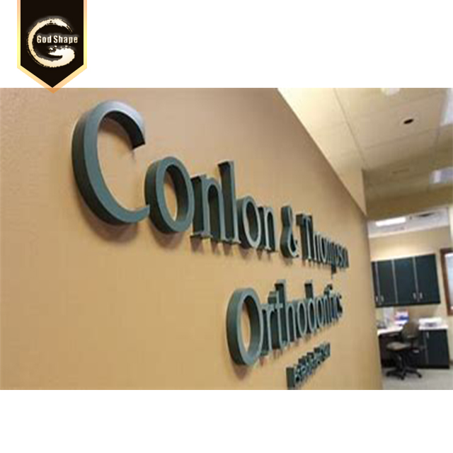 Stainless Steel Hotel Room Door Signs Black 3d Laser Cut Raised Channel Letters Signs