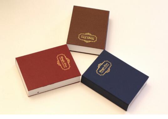 Wooden cover tyvek paper foldable rechargeable LED book light