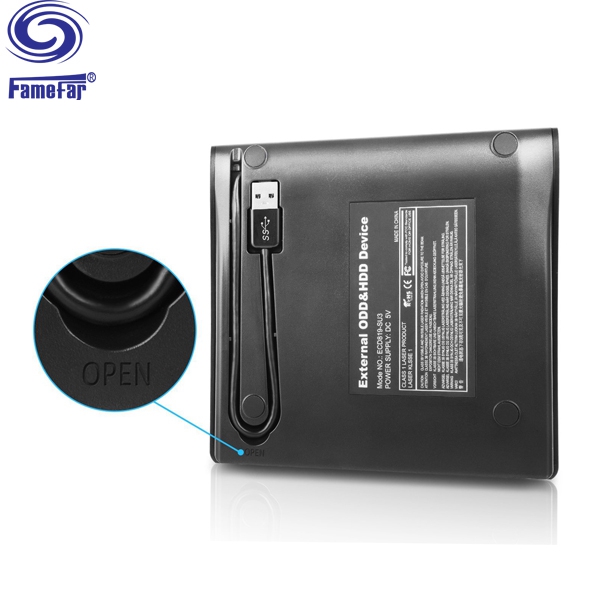 China Big Factory Good Price rewritable dvd drive Portable Slim DVDROM DVDRW Burner Writer