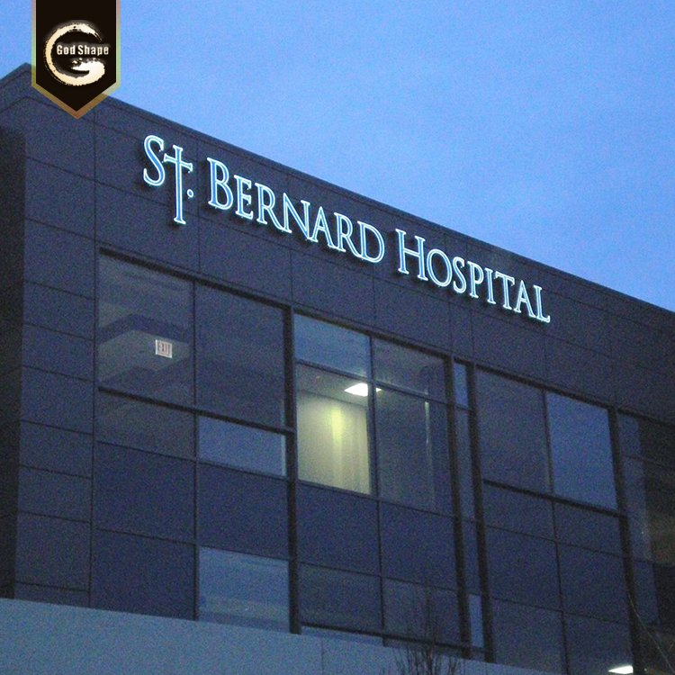 Custom made Indoor directional road sign  acrylic hospital wayfinding sign