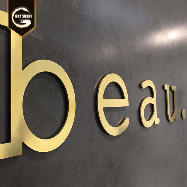 Waterproof  3D metal stainless steel cafe shop letters for decoration 20181218