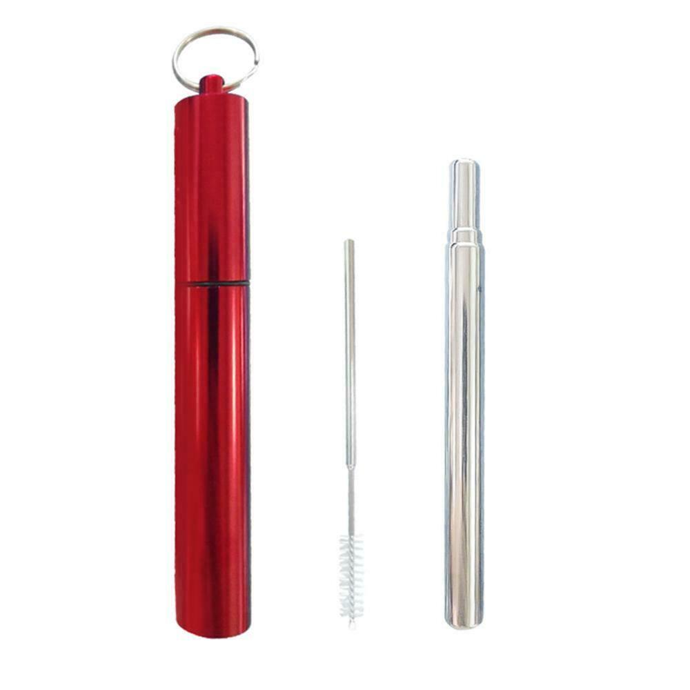 Reusable Collapsible Portable Foldable drinking straw Medical Food-Grade Drinking telescopic metal straw