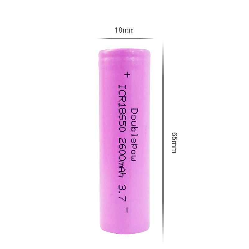 OEM flat 3.7V 2600mah rechargeable li-ion18650 battery