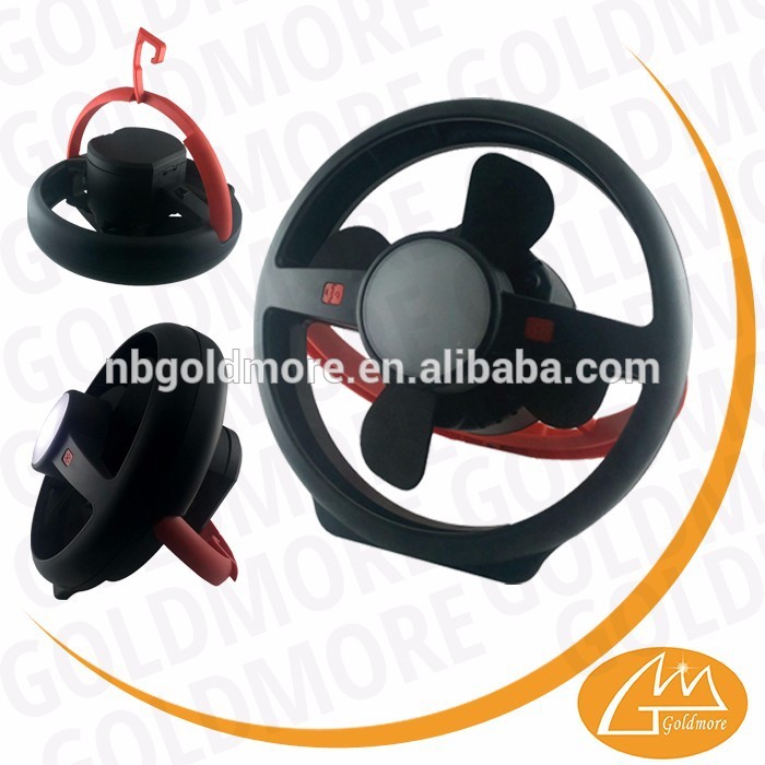 Goldmore New arrive 3 in 1 Rechargeable 10 led Camping fan light,led USB fan light, led fan hiking Portable Tent camping lantern