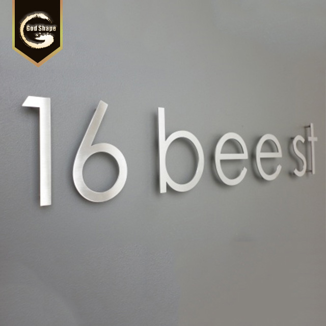 Outdoor Shop Logo Polished Mirror Channel Metal Stainless Steel 3d Letter Sign