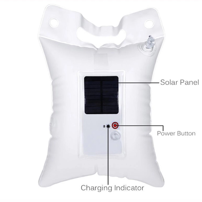 Waterproof Inflatable Solar Light Portable Foldable PVC Air Bag Solar Lamp LED Emergency Lantern for Camping Hiking Travelling