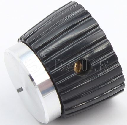 Marshal Style Silver Knurled Fender Amplifier Knobs With Set Screw