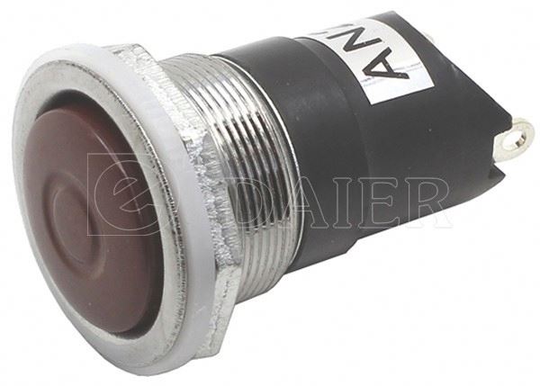 AN24-H OFF-(ON) SPST 2 PIN 20MM push button switch