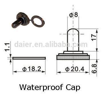 Waterproof Rubber Toggle Switch Cover Rubber Switch Cover