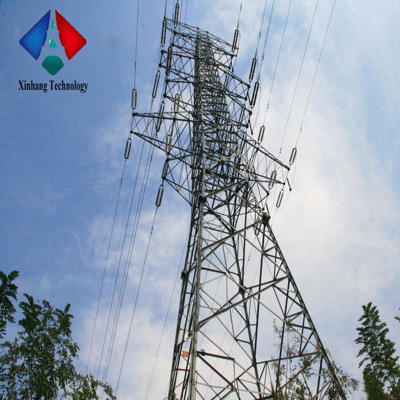 steel round price 60ft 65ft 70ft dead-end pole lattice self supporting tower 40m