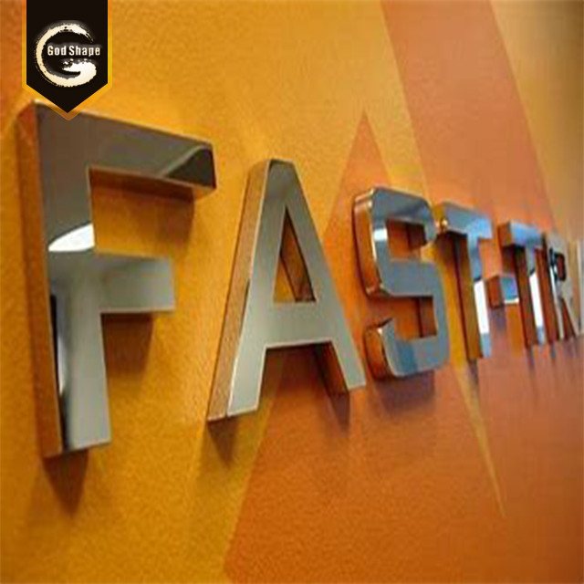 Factory Custom Letter Signage Brushed Steel 3D Sign Metal Letters And Numbers OEM