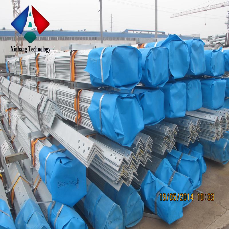 electrical power 230kv transmission line towers astm 123 & 153 pole galvanized steel guy wire lattice mast