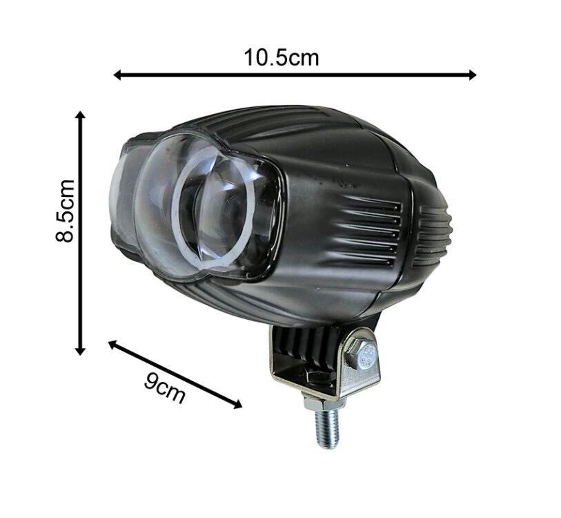 3 Inch Red Blue Halo LED Head Work Light For Wrangler Offroad ATV UTV Motorcycle Warning Light 12V 24V