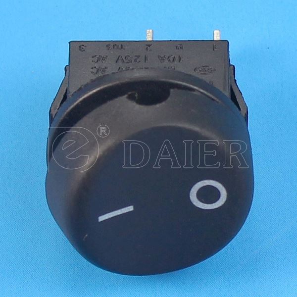Black ON OFF Covered Rocker Switch T85/55