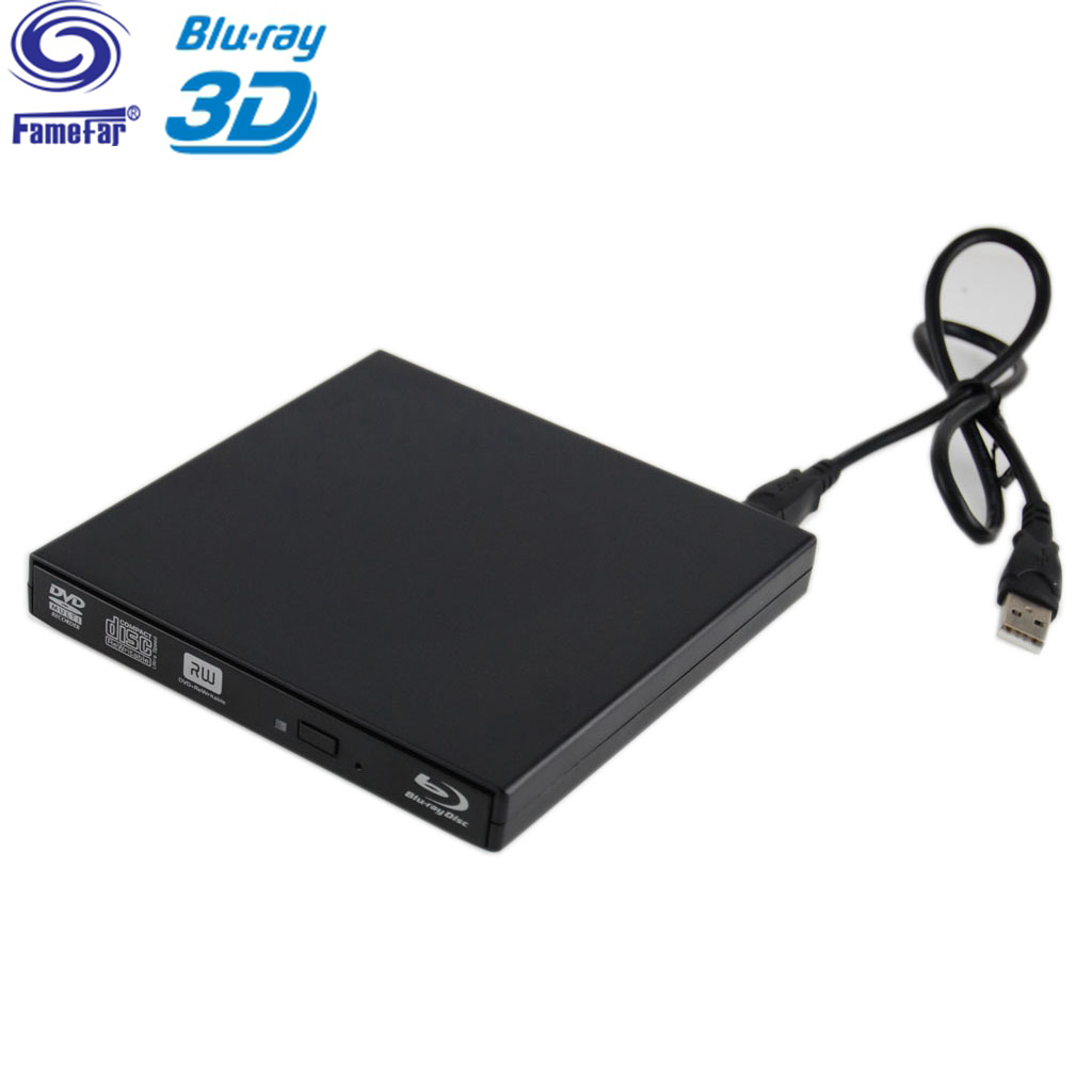 Factory Supplier External USB 2.0 25G 50G BD-R BD-ROM CD/DVD RW blue ray cd drive Burner Writer Recorder for Laptop Computer PC