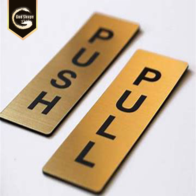 Custom Office Acrylic Door Sign Restroom Street Number Pull Sign Desk Display Signage