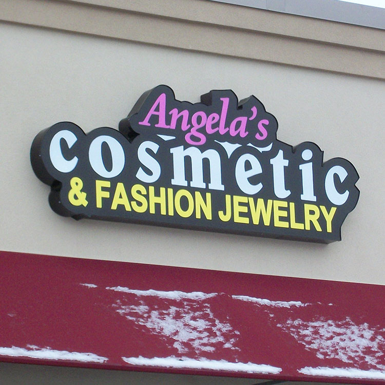 Store front advertising facades sign stainless steel 3d channel letters