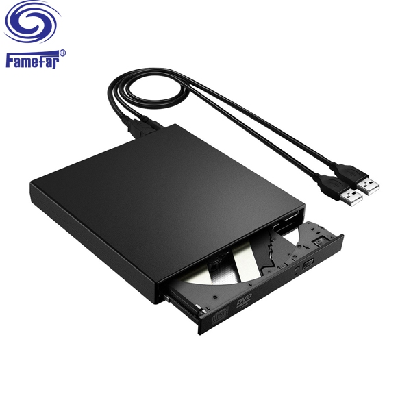 Factory Selling External USB 8x dvd disc rw CD Writer Slim Optical Drive