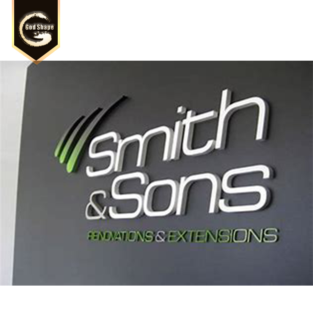 Aluminum Stainless Steel Letters Sign Non-illuminated 3D Laser Cut Letter Alphabet Number