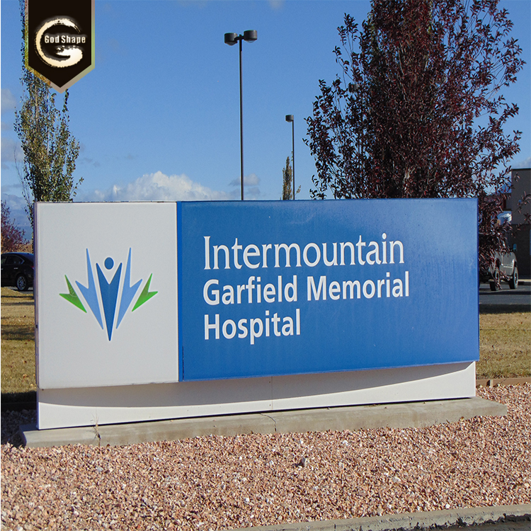 Factory Hospital Signage High Quality Advertising Square led Light Box Sign