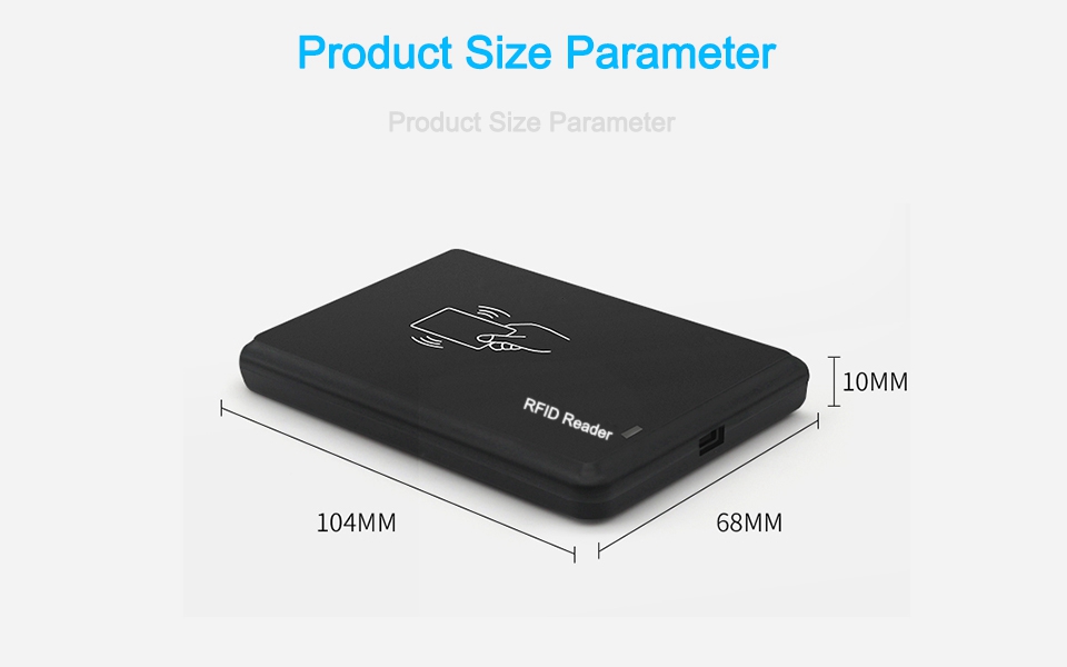 13.56Mhz USB Plug RFID IC Reader Proximity Sensor Play Smart Card Reader Support for Window 10 SYSTEM