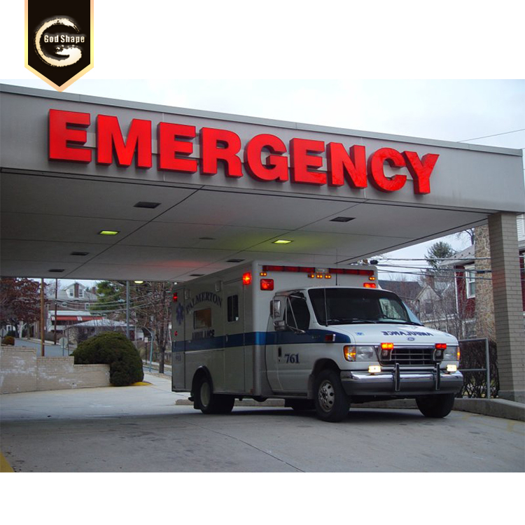 Wall mounted Indoor Outdoor electric sign LED illuminated sign  for hotel shops hospital