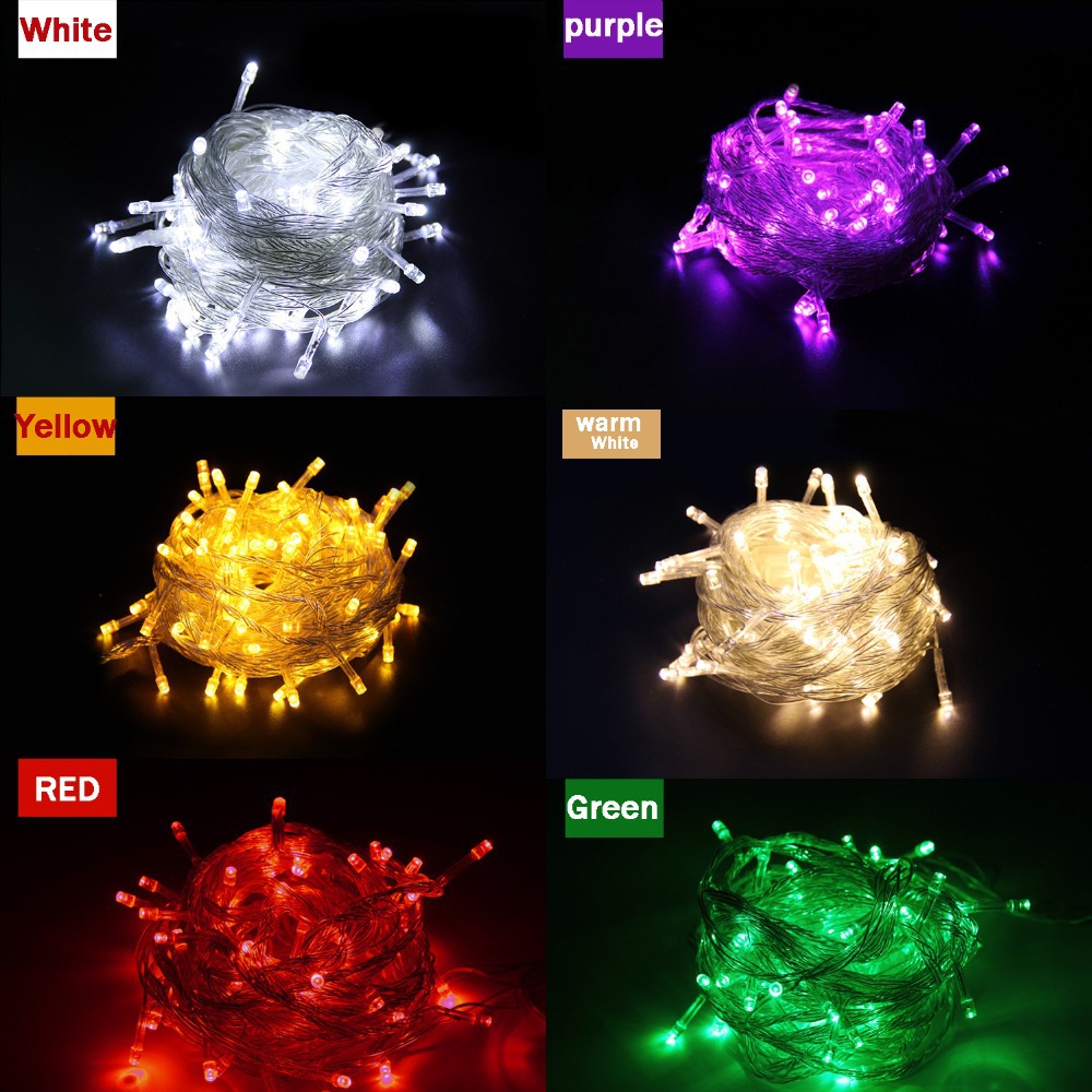 10M 100LED String light  LED Christmas light RGB Color