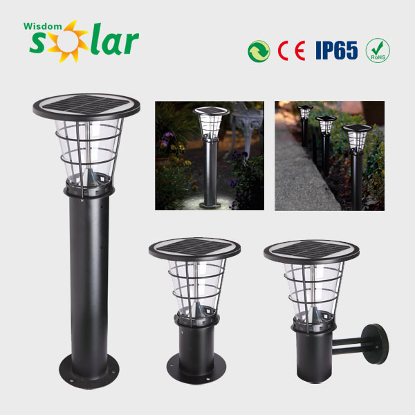 Wisdomsolar lighting CE stainless steel solar yard light;solar led yard light;outdoor yard light with LED lights(JR-2602)