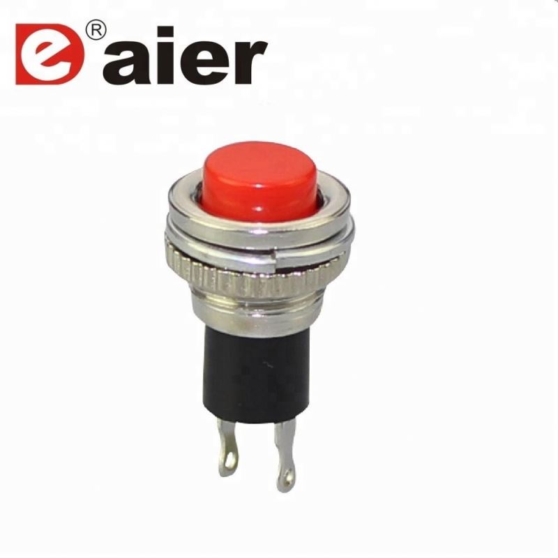 IP 40 DS-316 12VDC Red Small OFF-(ON) Doorbell 10MM 0.5A Push Button Switch
