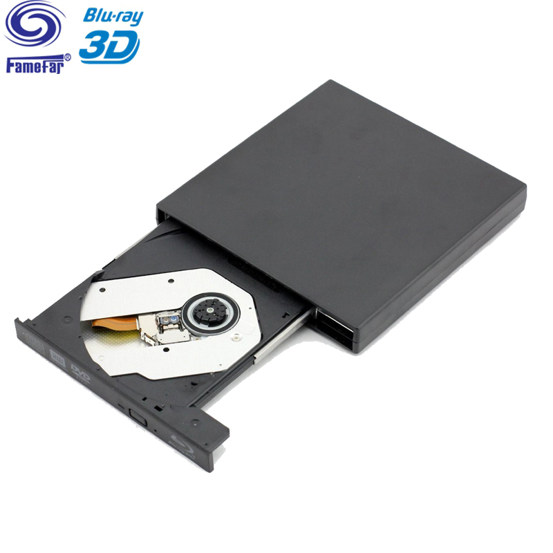 Factory outlet External USB 2.0 25G 50G BD-R BD-ROM CD/DVD RW blue ray player Burner Writer Recorder for Laptop Computer PC