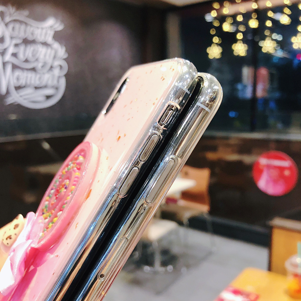 Cute Candy Lollipop TPU Phone Case for iPhone Xs Max 8 plus , for iPhone Xr Cover Case Lollypop