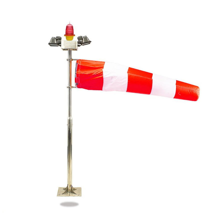 JV-HP-W Helipad windsock customized used for indicating wind direction on helipad light