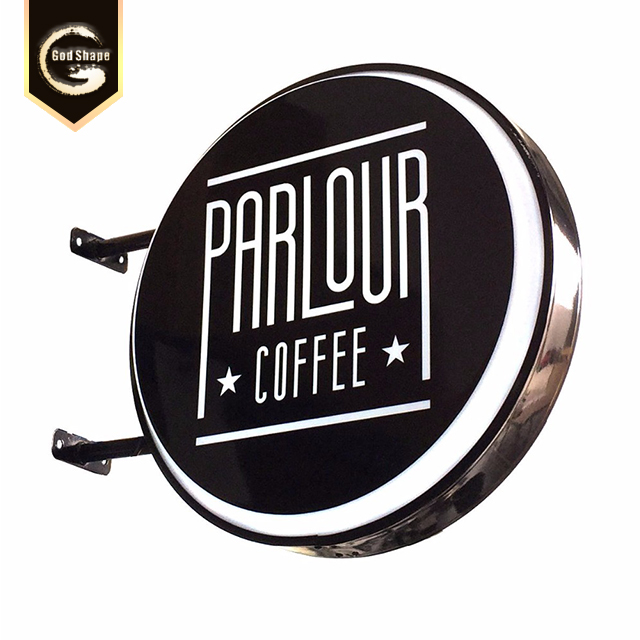 Wholesale Led Acrylic Round Light Boxes Large Light Box Decorative Led Light Box Signage