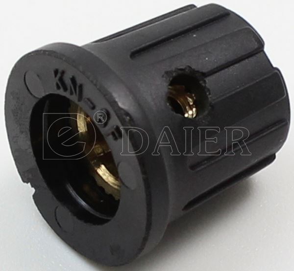 Black Small White Indicator Dot 6.0mm 6.35mm Shaft  Audio Control Knob