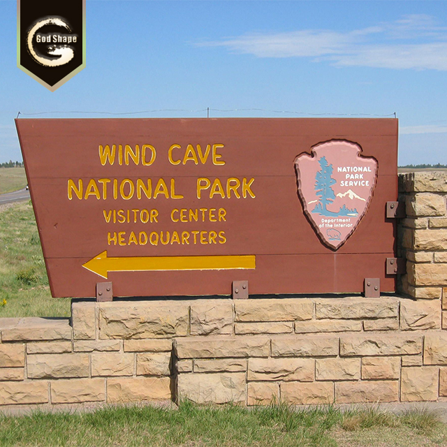 Factory Waterproof Advertising Outdoor School Real Estate Park Scenic Signage Pylon Sign