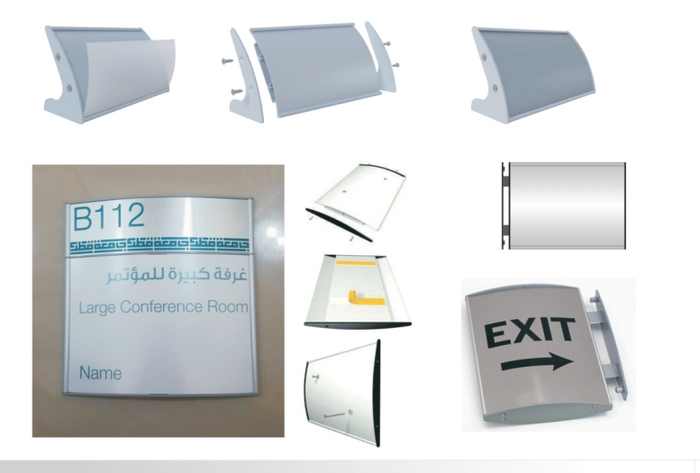 Godshape High quality  poster frame  aluminium profile extrusion curved sign plate